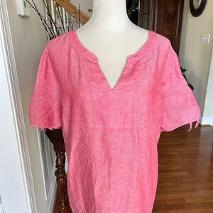 Talbots Linen Blend Summer Top